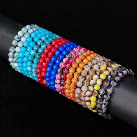 Colorful Glass Bead Bracelet - 3
