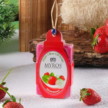 Myros - Corded&Beaded Strawberry Soap