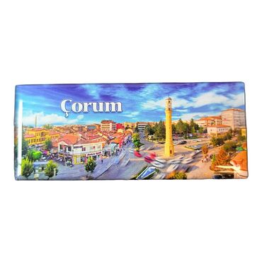 Toptan Çorum Temalı Myros Panaromik Magnet 120x50 mm - Thumbnail