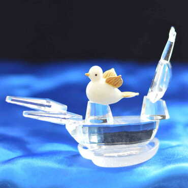 Myros - Crystal Birds Sailing Figurine