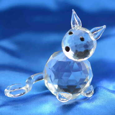 Crystal Cat Figurine No: 3 - Thumbnail