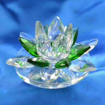 Crystal Colored Candle Holder Medium Size - Thumbnail