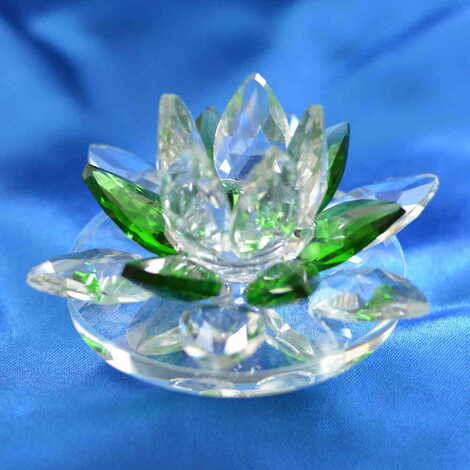 Crystal Colored Candle Holder Medium Size