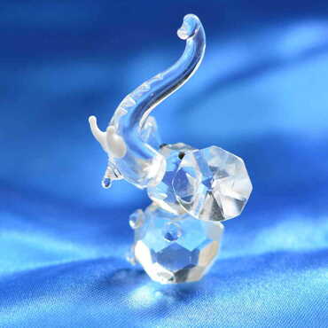 Crystal Elephant Figurine No: 1 - Thumbnail