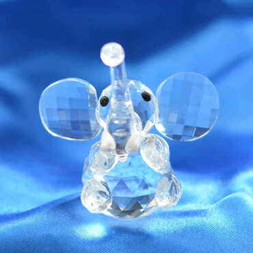 Crystal Elephant Figurine No. 2 - Thumbnail