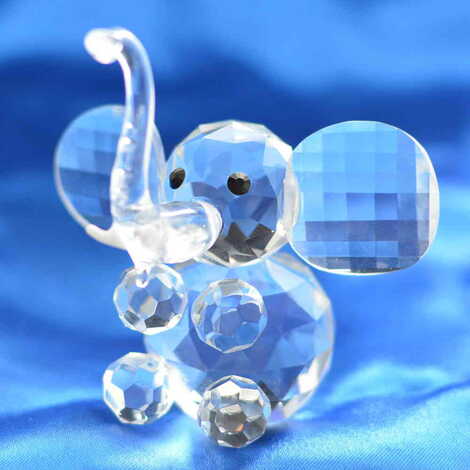 Crystal Elephant Figurine No. 3 - 1