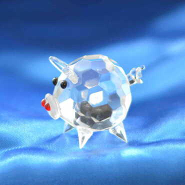 Crystal Pig Figurine - Thumbnail