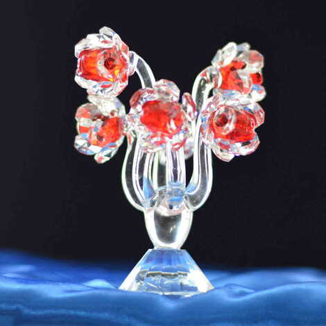 Crystal Rose Optacon Rose Figurine - 2