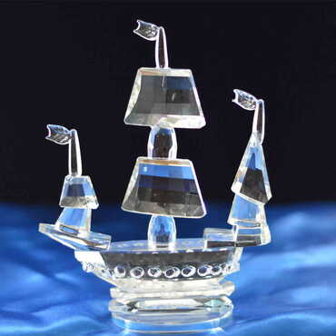 Myros - Crystal Ship Figurine