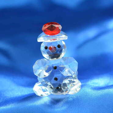 Myros - Crystal Snowman Figurine No. 2