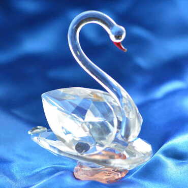 Crystal Swan Figurine No. 2 - Thumbnail