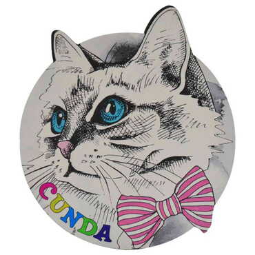 Cunda Themed Wooden Customised Souvenir Coaster 90mm - 3