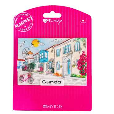 Cunda Temalı Kartonetli Uv Polyester Magnet - 3
