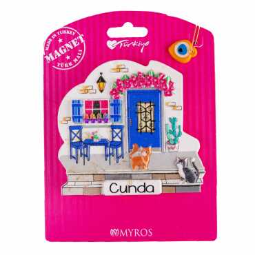 Cunda Temalı Kartonetli Uv Polyester Magnet - 6