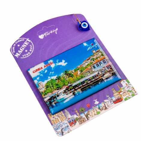 Cunda Temalı Myros Kartonetli Magnet - 5
