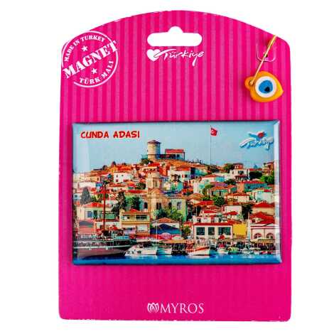 Cunda Temalı Myros Kartonetli Magnet - 4