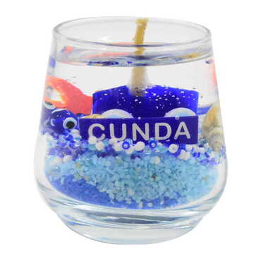 Myros - Cunda Themed Glass Transparent Gel Candle