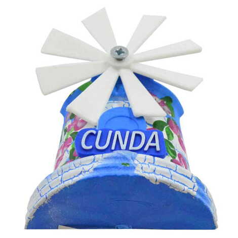 Cunda Themed Marine Themed Windmill Travel Fridge Magnet