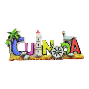 Cunda Themed Polyester UV Printed Stoned And Nacrous Fridge Magnet - 3