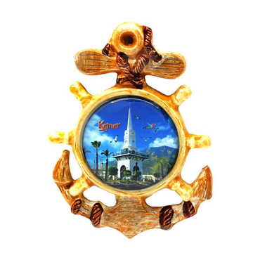 Myros - Customazible Ceramic Anchor Shaped Fridge Magnet