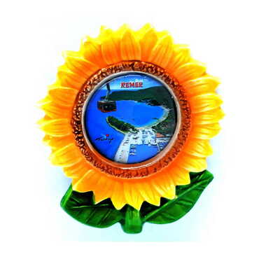 Myros - Customazible Ceramic Sunflower Shaped Fridge Magnet