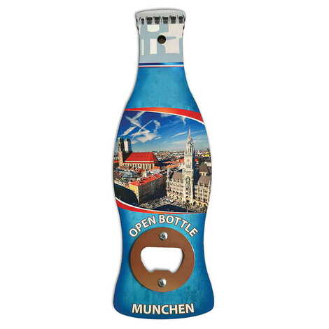 Customazible Coke Bottle Shaped Printed MDF Wooden Bottle Opener 200x66 mm - 1