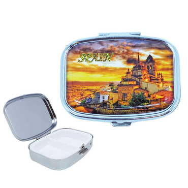 Customazible Customised Epoxy Rectangle Pill Box 57x45x15 mm - Myros