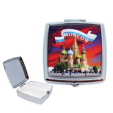 Customazible Customised Epoxy Square Pill Box 54x58x18 mm - Myros