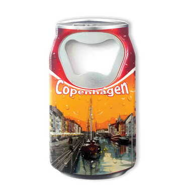 Customazible Customised UV Printed Coca Cola Bottle Shape Plastic Base Bottle Opener 43x80 mm - Myros