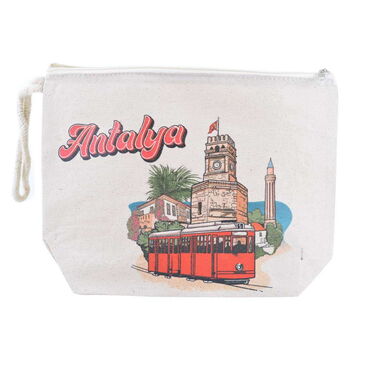 Myros - Customazible Digital Printed Kanvas Purse 20x27,5 cm