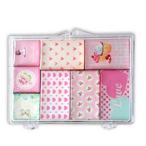 Customazible Epoxy Dome Souvenir Fridge Magnet Set of 8 pcs - 1