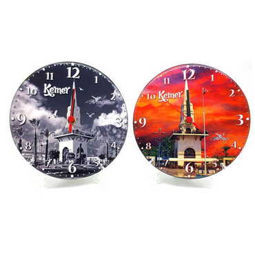 Myros - Customazible Epoxy Wall Clock Home Decoration 17 Cm