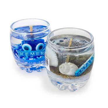 Customazible Glass Transparent Gel Candle - Myros