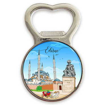 Customazible Metal Magnetic Small Round Opener 38x60 mm - 1