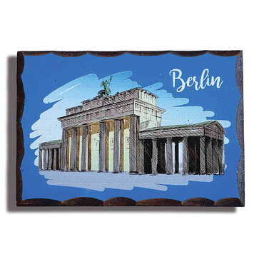 Customazible Printed Wooden Desktop Decor 65x90 mm - Myros
