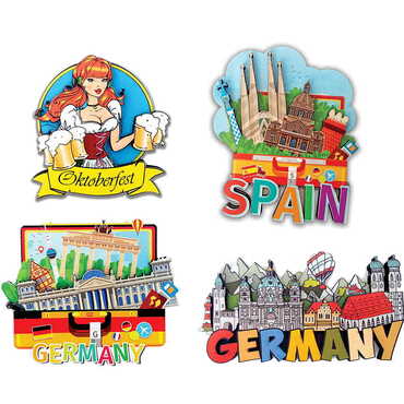 Customazible Wooden Customised 2D Souvenir Fridge Magnet - Myros