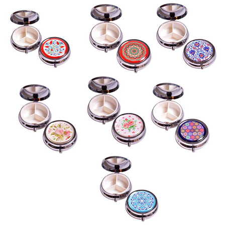 Customised Epoxy Round Pill Box 50x15 mm - 2