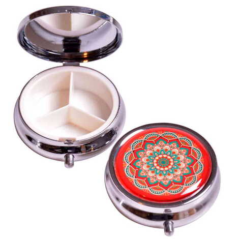 Customised Epoxy Round Pill Box 50x15 mm - 9