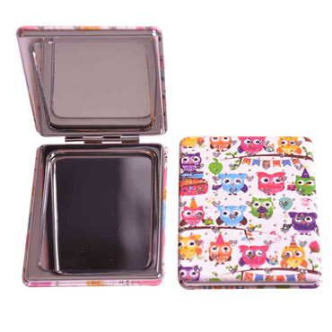 Cute Animals Themed Custom Printed Rectangle Pocket Mirror - Thumbnail