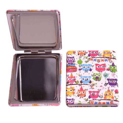 Cute Animals Themed Custom Printed Rectangle Pocket Mirror