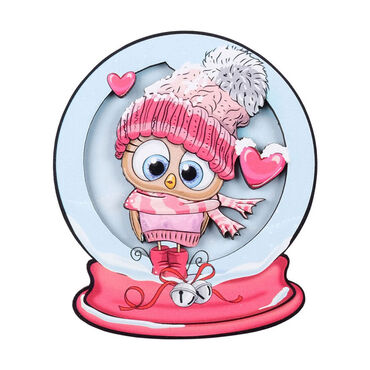 Cute Owl Wooden Decorative Board - Myros