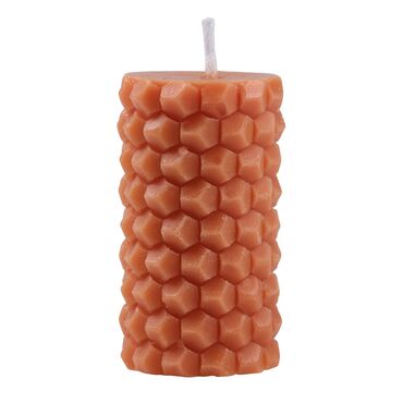 Cylinder Honeycomb Shaped Candle - Thumbnail