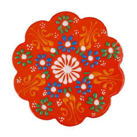 Daisy Lace Ceramic Coaster 110 mm - 1