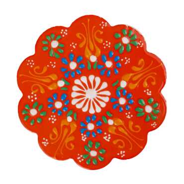 Daisy Lace Ceramic Coaster 110 mm - 9