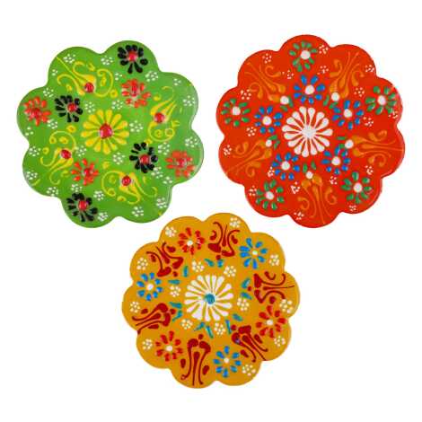 Daisy Lace Ceramic Coaster 110 mm - 2