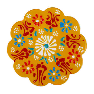 Daisy Lace Ceramic Coaster 110 mm - 5