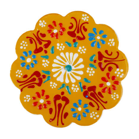 Daisy Lace Ceramic Coaster 110 mm - 5