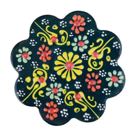 Daisy Lace Ceramic Coaster 110 mm - 7