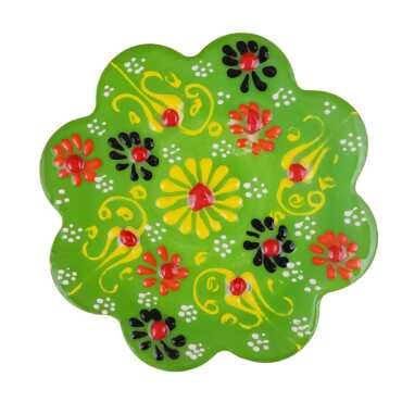 Daisy Lace Ceramic Coaster 110 mm - 8