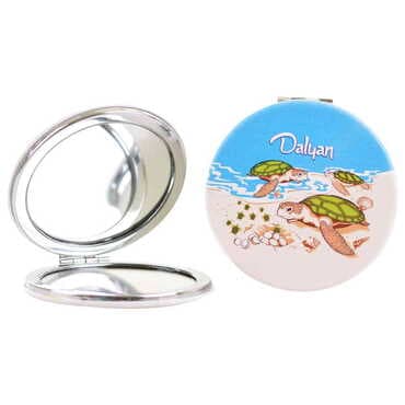 Dalyan Themed Custom Printed Round Pocket Mirror - 5